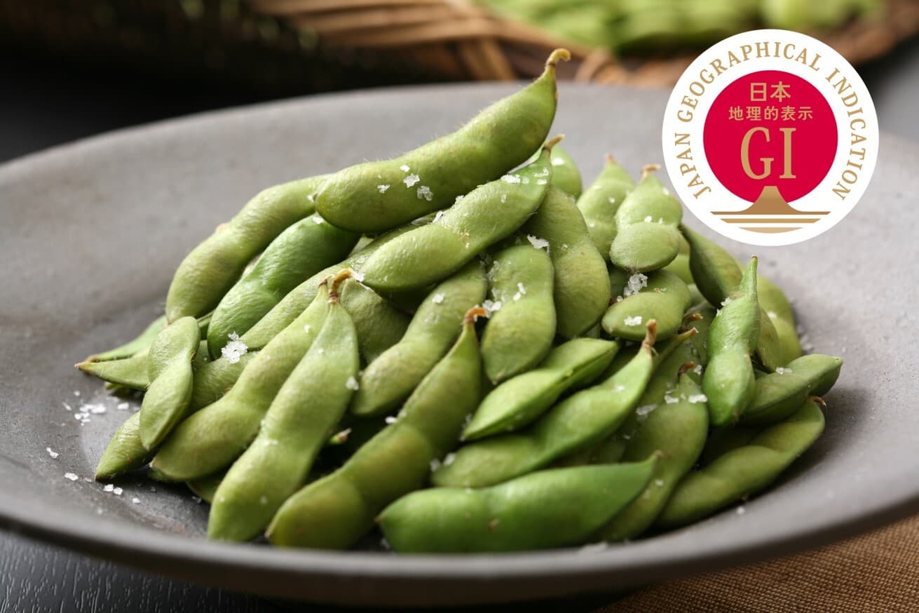 くろさき茶豆とGIマーク